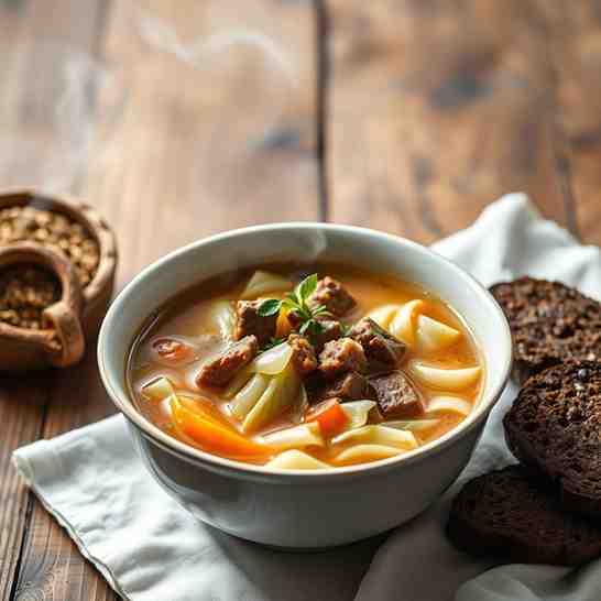 Estonian Cabbage & Meat Soup - Make Hapukapsasupp